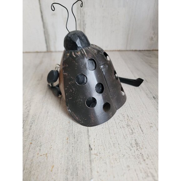 Vintage unique wooden ladybug dangling leg jointed home decor figure - Picture 4 of 6